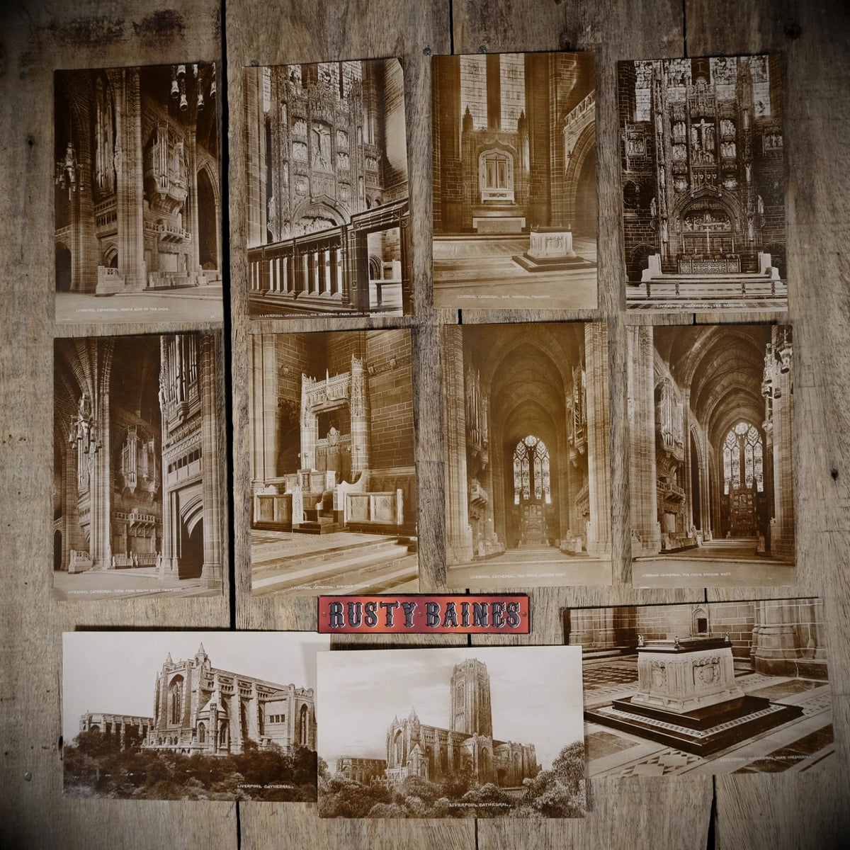 Postcard Bundle, Liverpool Cathedral, Real Photo