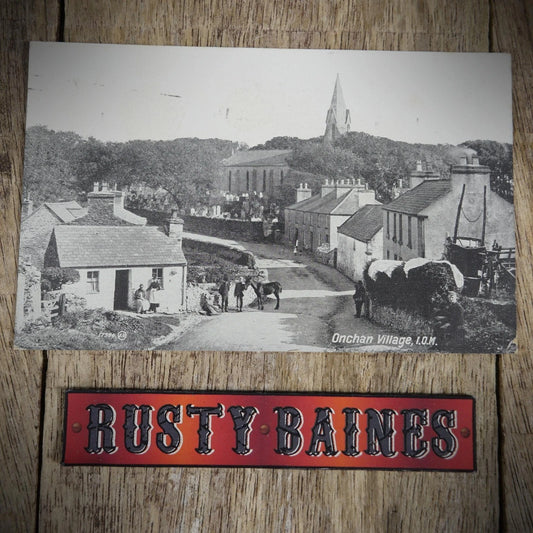 Postcard, Onchan Village Isle of Man, Rural Scene, Printed