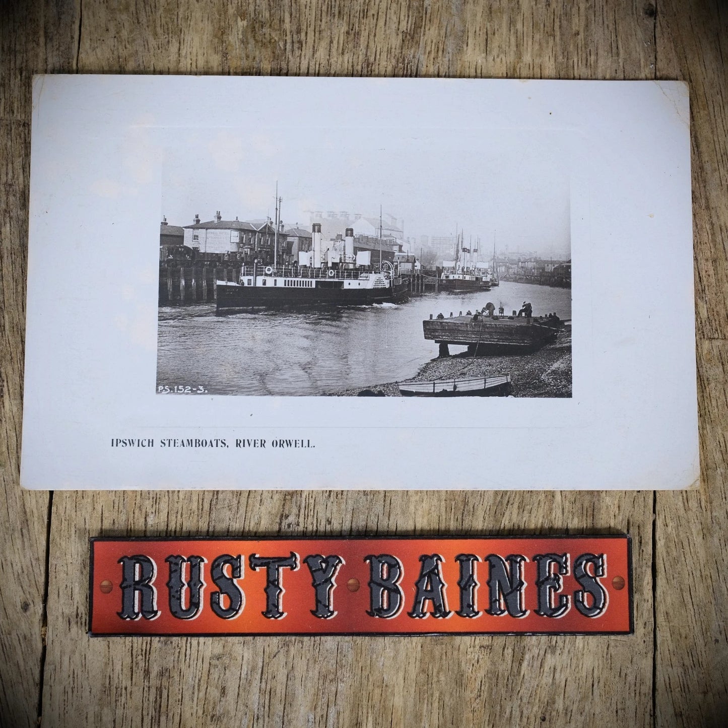 Postcard, Ipswich Steamboats, Paddle Steamer, Rover Orwell, Real Photo