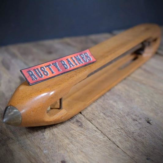 Vintage/Antique Hardwood Weaving Shuttle 19"/48cm Approx' Jowett Made in England