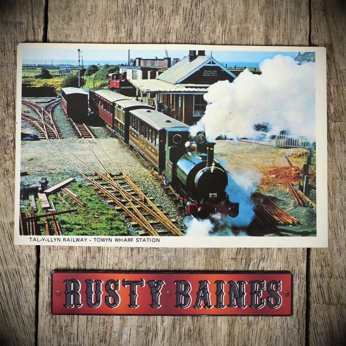 Postcard, Tal-Y-Llyn Railway, Towyn Wharf Station, Printed