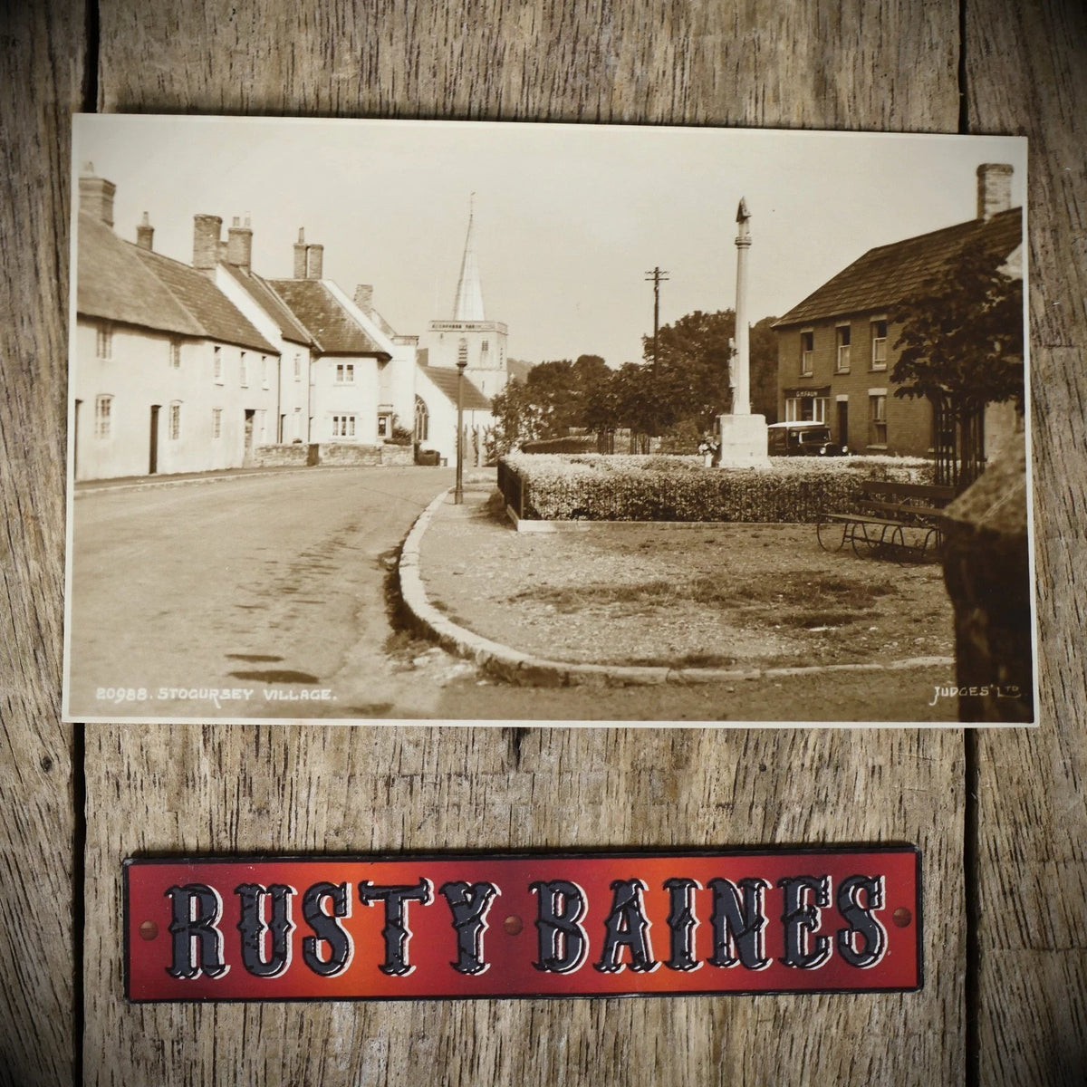 Postcard, Stogursey Village, Somerset, Real Photo