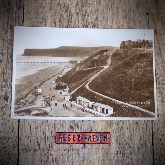 Postcard, Saltburn-by-the-Sea, Pier, General View, Real Photo