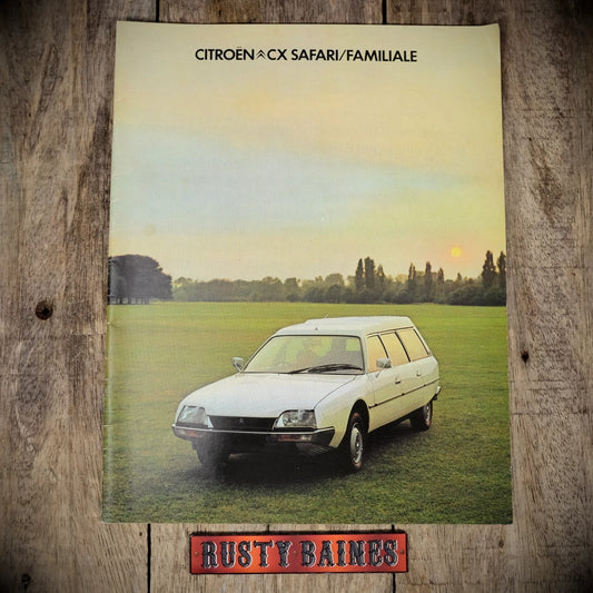 Car Brochure, Citroen CX Safari/Familiale 1977