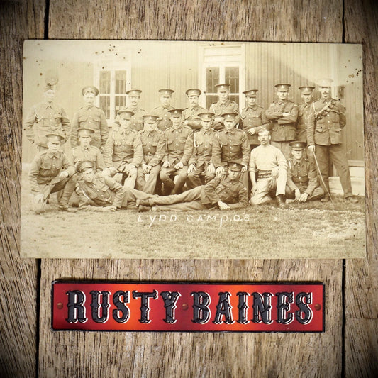 Postcard, Lydd Military Training Camp Soldiers Real Photo 1908