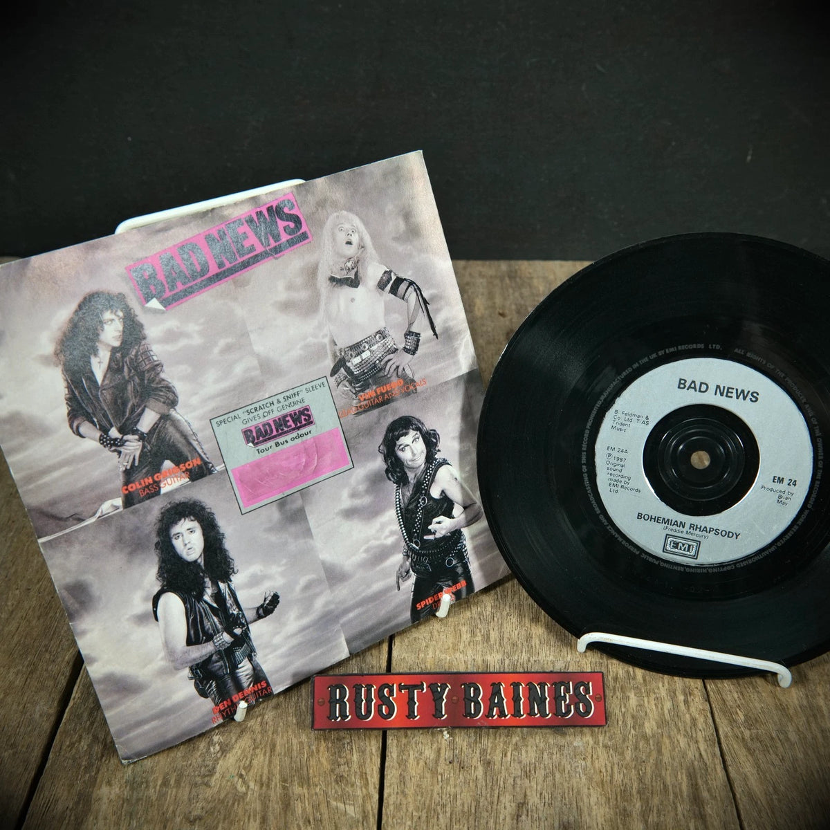 Record 7" Single: Bad News, Bohemian Rhapsody (Comic Strip)