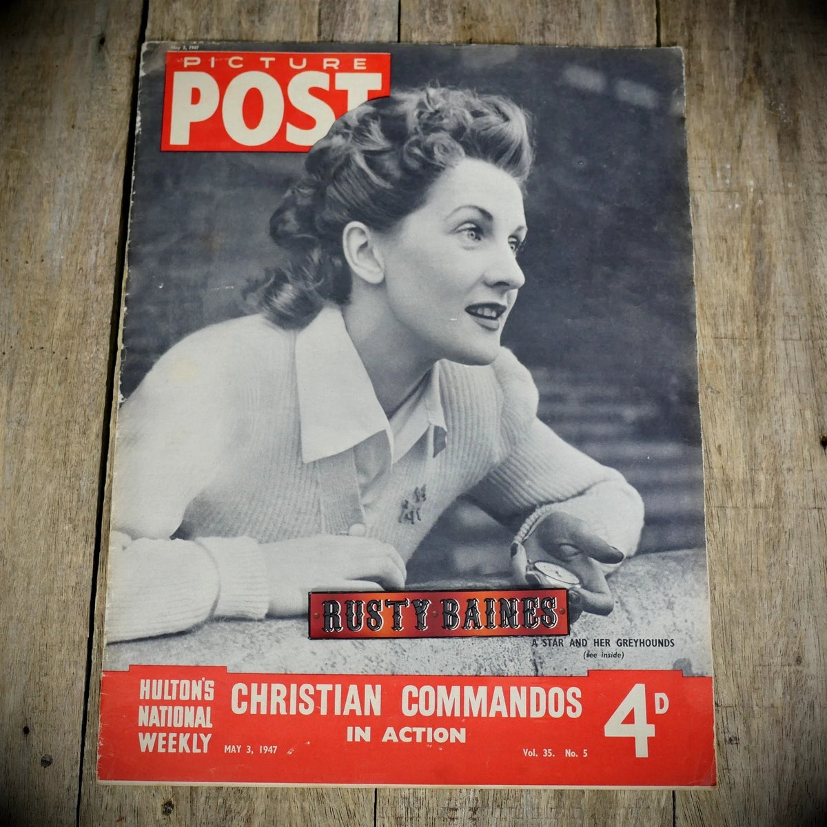 Picture Post 3 May 1947 Christian Commando-Bert Hardy, Lady of Peace