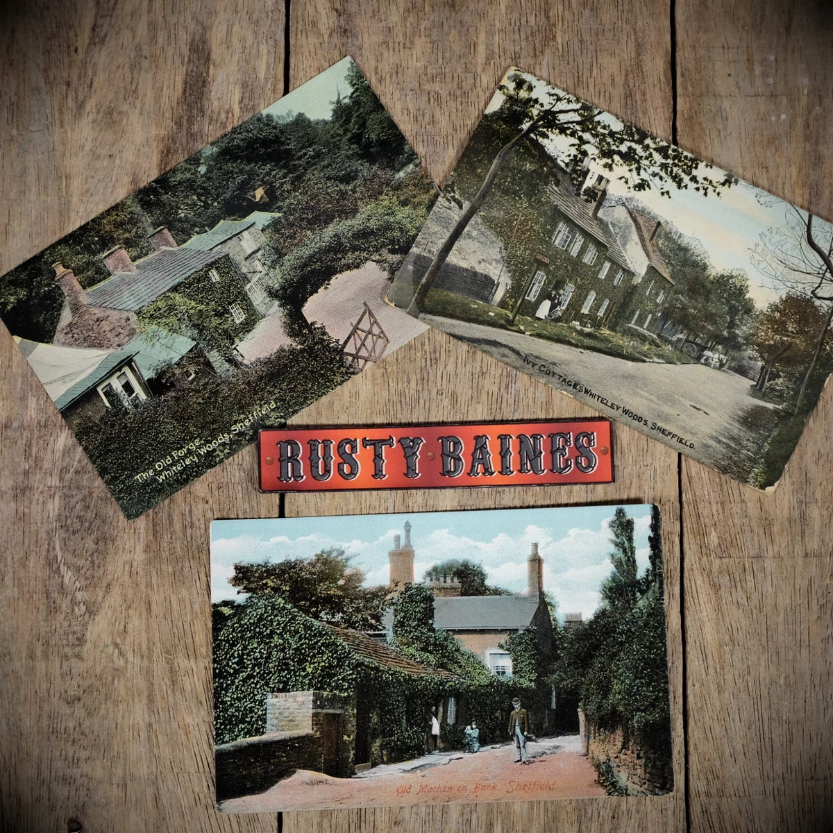 Postcards, Bundle x3 Sheffield Whitley Woods/Forge/Cottage/Machon Bank