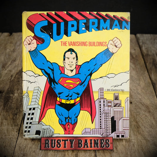 Superman, Vanishing Buildings, Vintage 1979 Comic, Hardcover