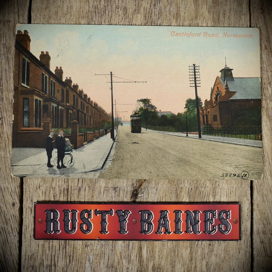 Postcard, Normanton, Castleford Road 1910, Printed