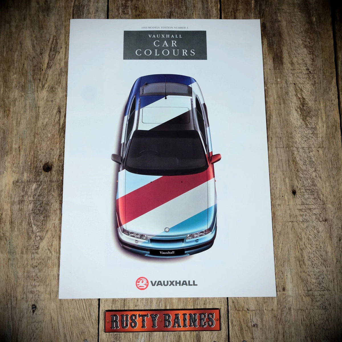 Sales Brochure, Vauxhall Car Paint Colours 1993, Corsa, Astra, Cavalier, Calibra