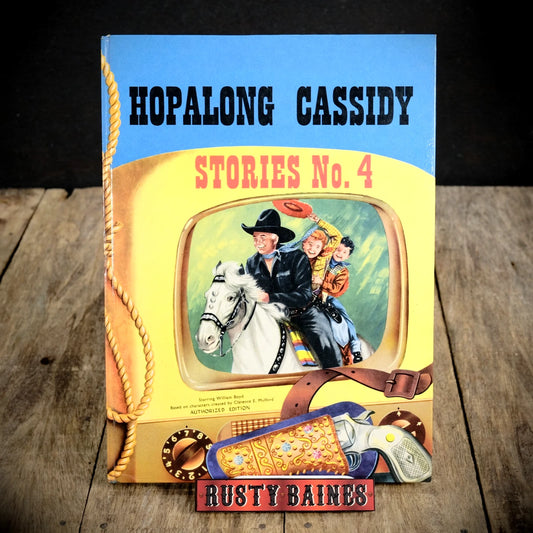 Vintage Hopalong Cassidy Stories #4 TV Show, Cowboy/Western Annual, Hardcover