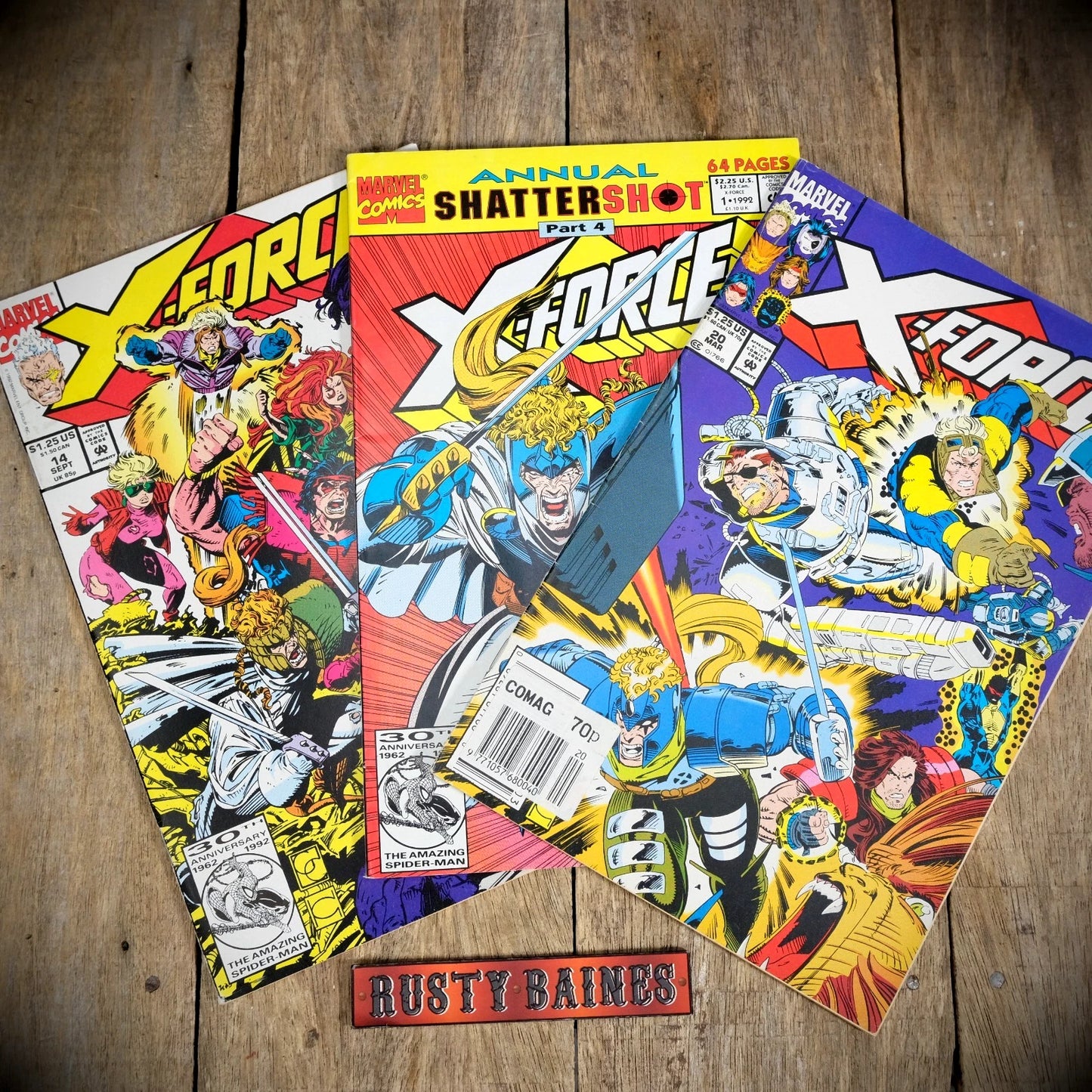 Comic Bundle, Marvel X-Force # 14/20 & Annual #1 Vol.1 1992