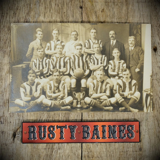 Postcard Original Real Photo, Unidentified Football Team 1922 S.A. AFC