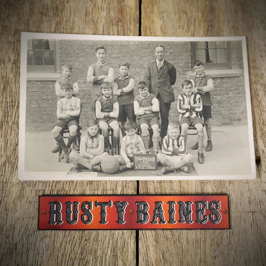 Postcard, Broomhouse Lane School Football Team, Salford? Real Photo