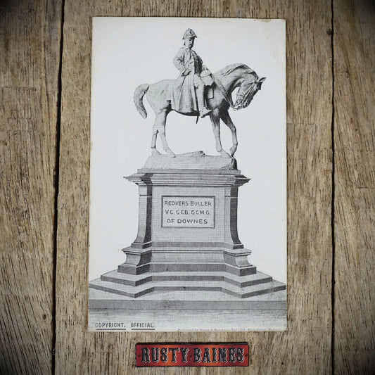 Postcard, Sir Redvers Buller Statue Monument, Printed