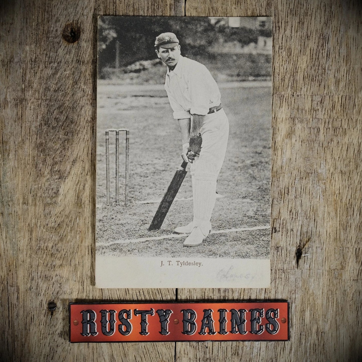 Postcard, Lancashire Cricketer, John Tyldesley, Cricket, Printed