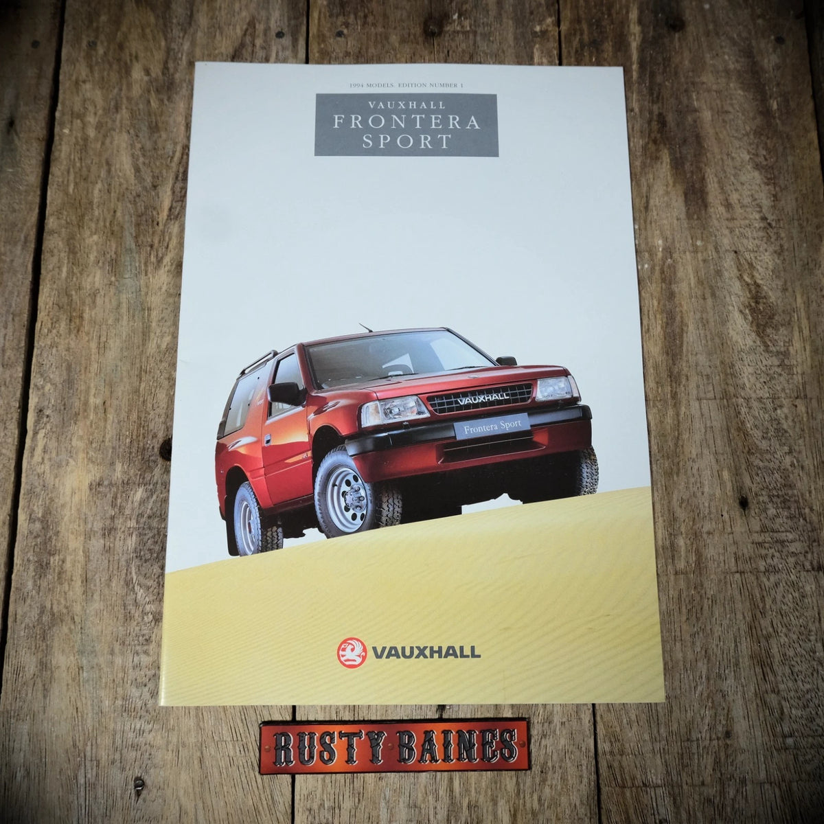 Sales Brochure, Vauxhall Frontera Sport, UK 1994