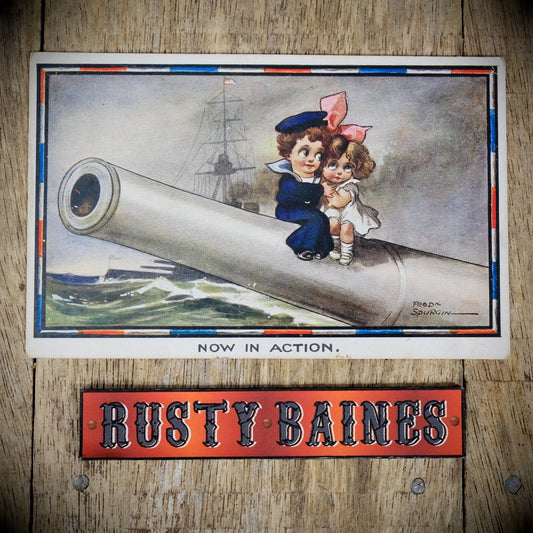 Postcard, Comic, Fred Spurgin, Inter Art, WW1? Navy Sailor Romance