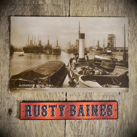 Postcard, Hull Alexandra Dock, Shipping, Real Photo