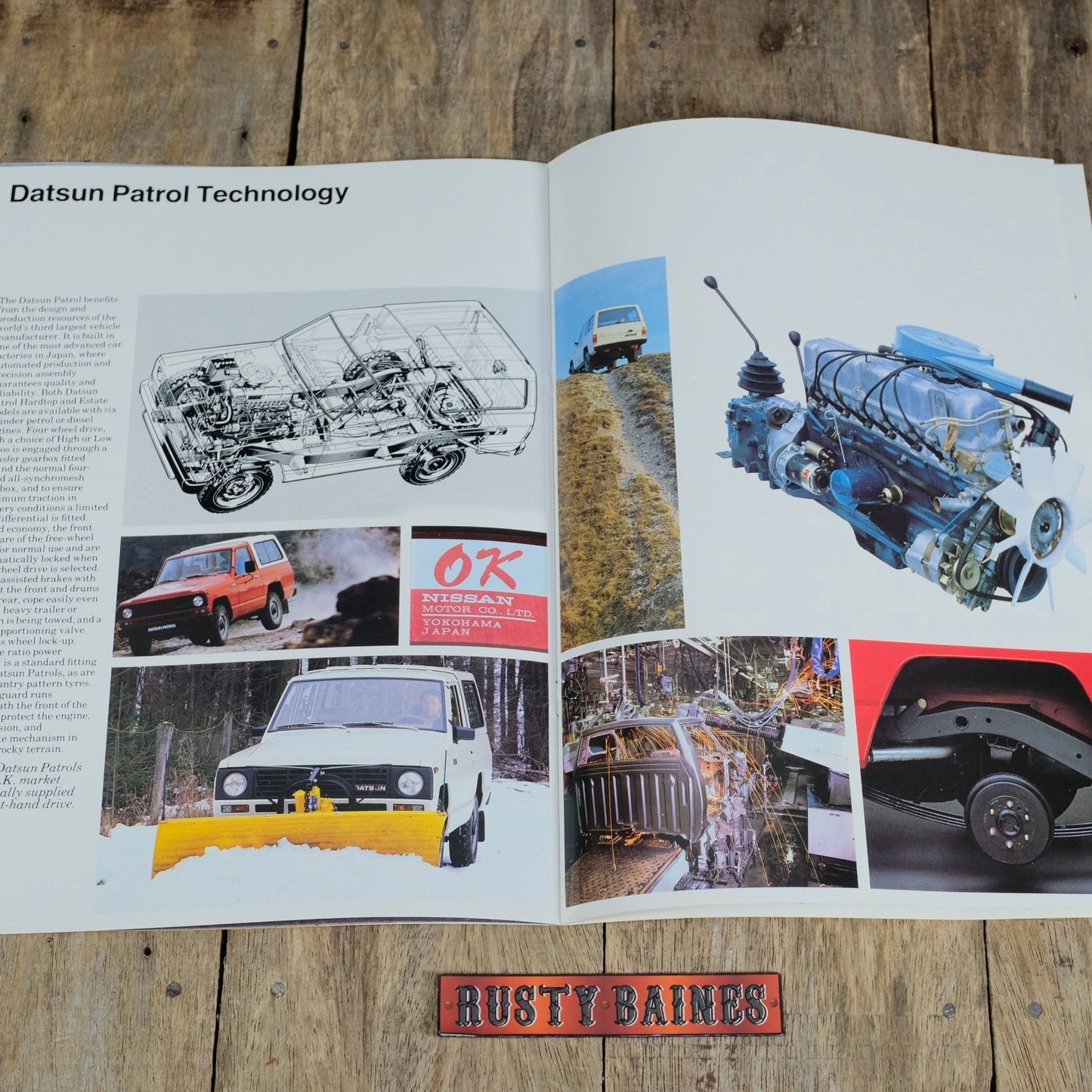 Original Car Brochure, Nissan Patrol SUV 4x4 1982 UK