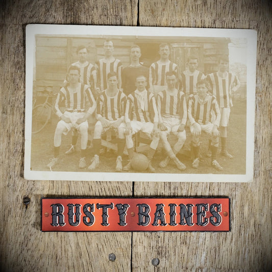 Postcard, Unidentified Early 1900's Football Team, Real Photo