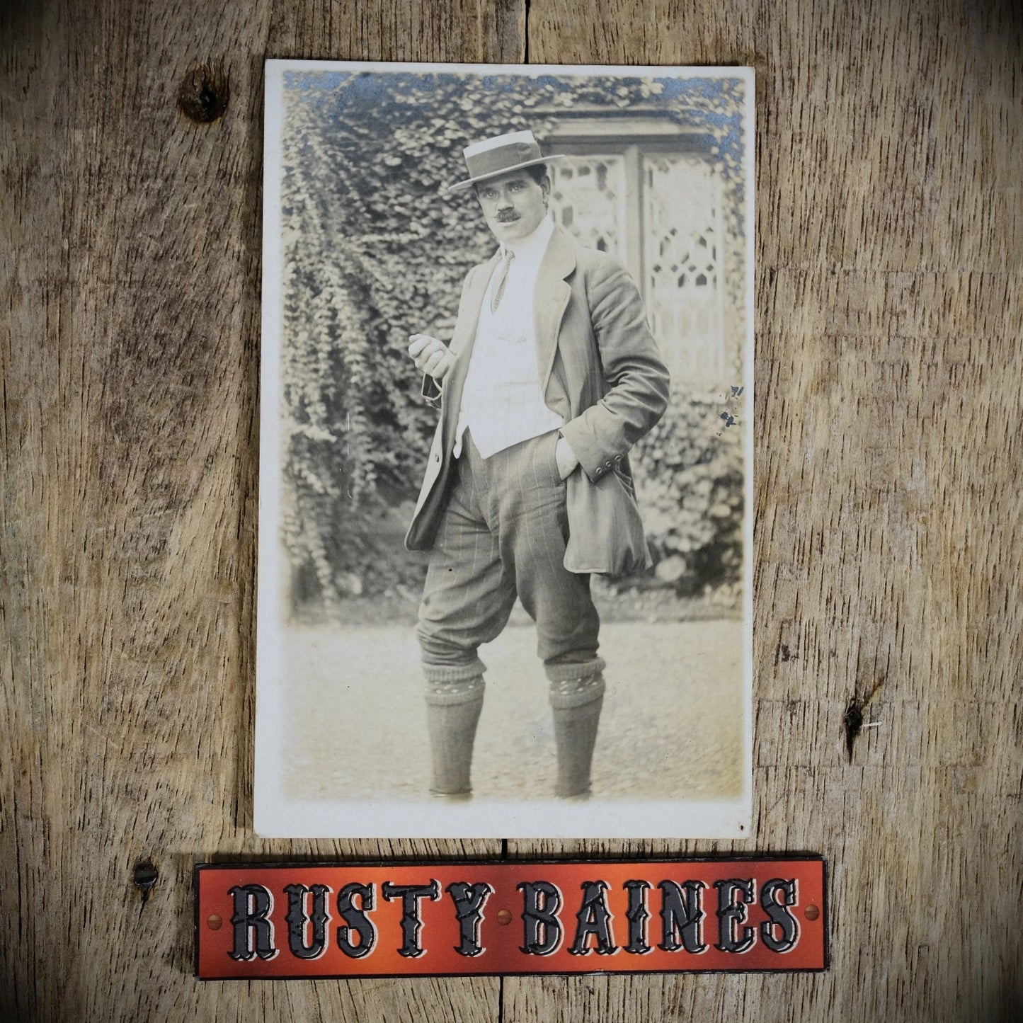 Postcard, Superb Portrait Real Photo Upper Class Man Fashion