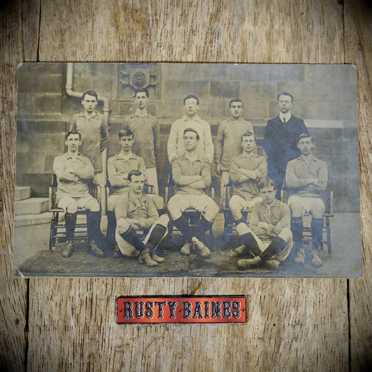 Postcard, Sheffield University Football Team? Eckington, Real Photo