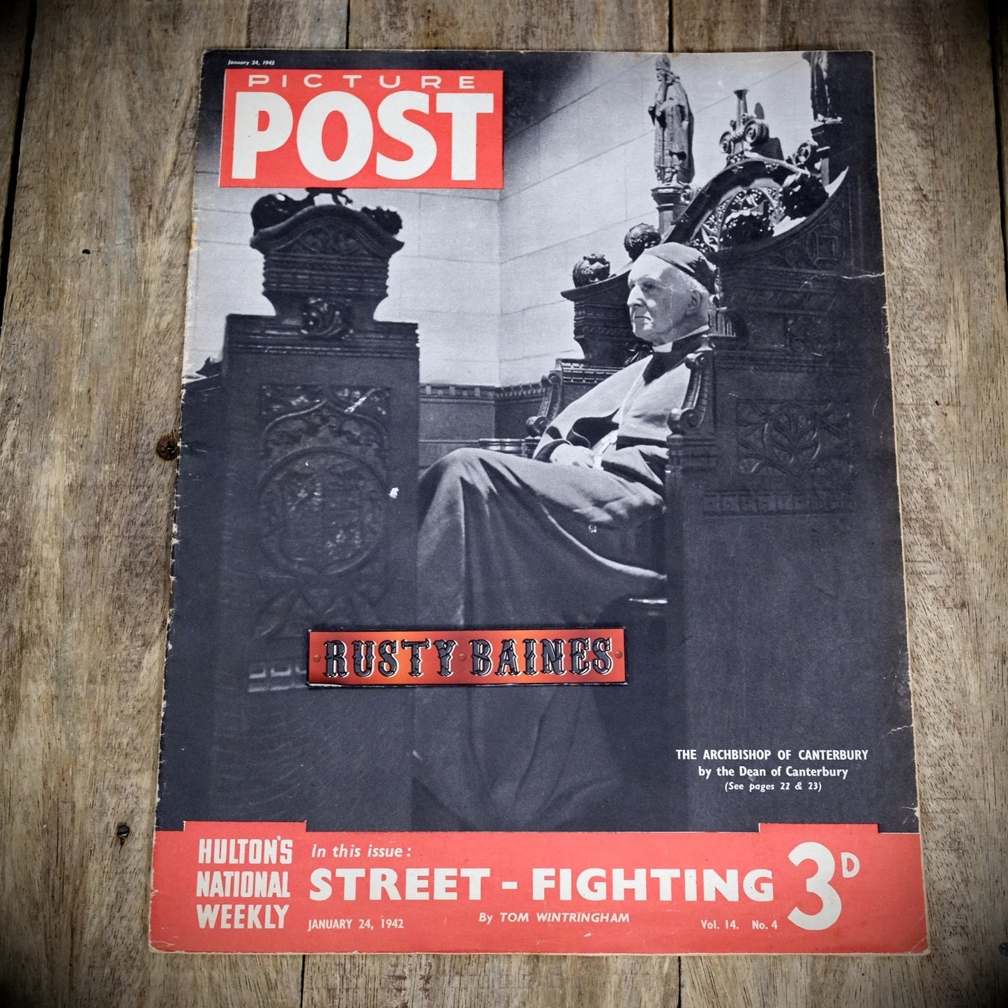 Picture Post WW2, January 24 1942 Archbishop of Canterbury, H Egerton
