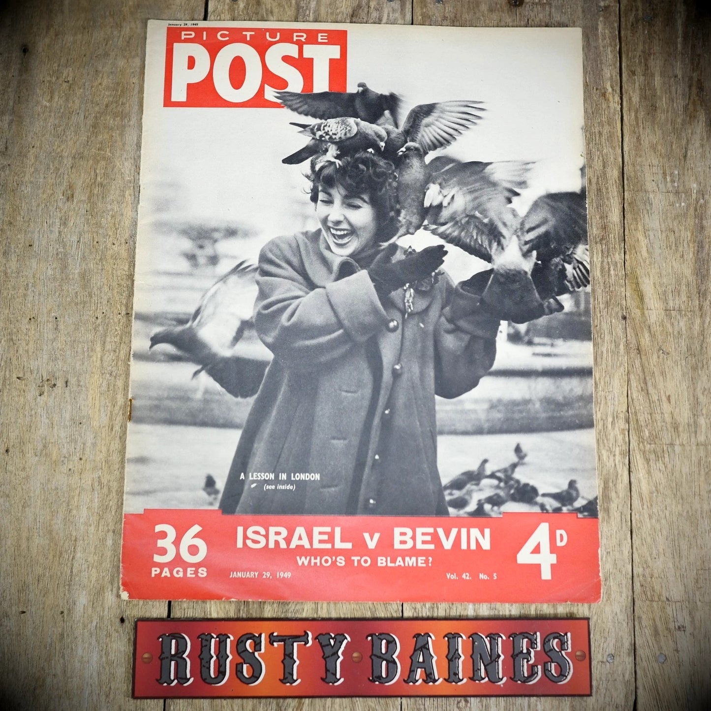 Picture Post 29 January 1949 Bert Hardy Slums, SA Cricket Test, Elizabeth Taylor