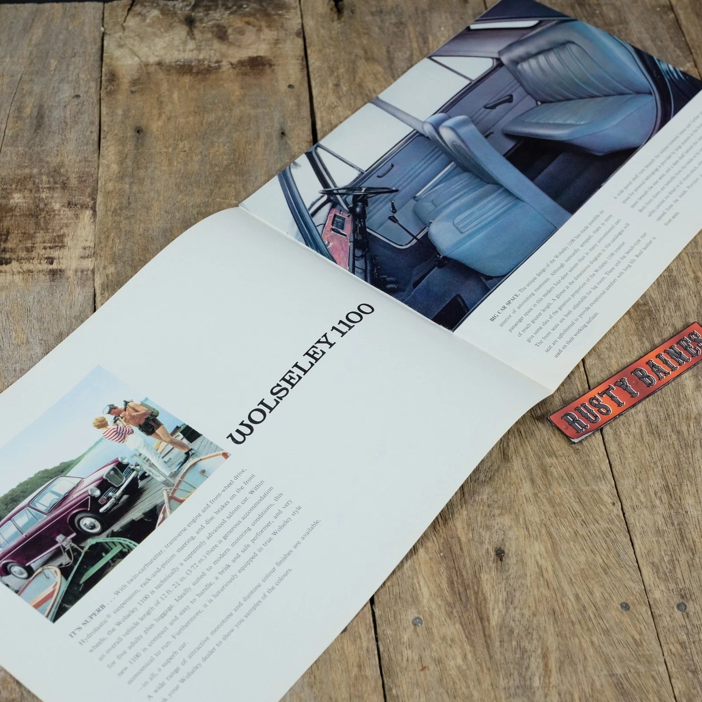 Original Car Brochure, Wolseley 1100, 1965 #6551