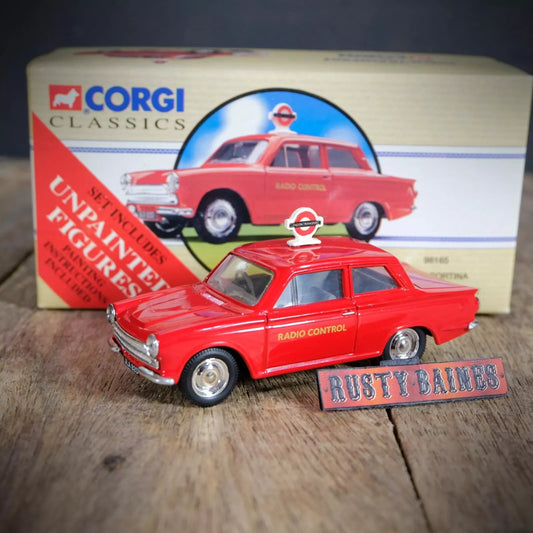 Corgi Mk1 Ford Cortina, London Transport Radio Car, Boxed, Missing Figures, 1/43