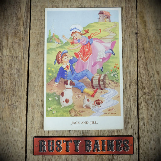 Postcard, Jean Howe Nursery Rhyme, Jack and Jill