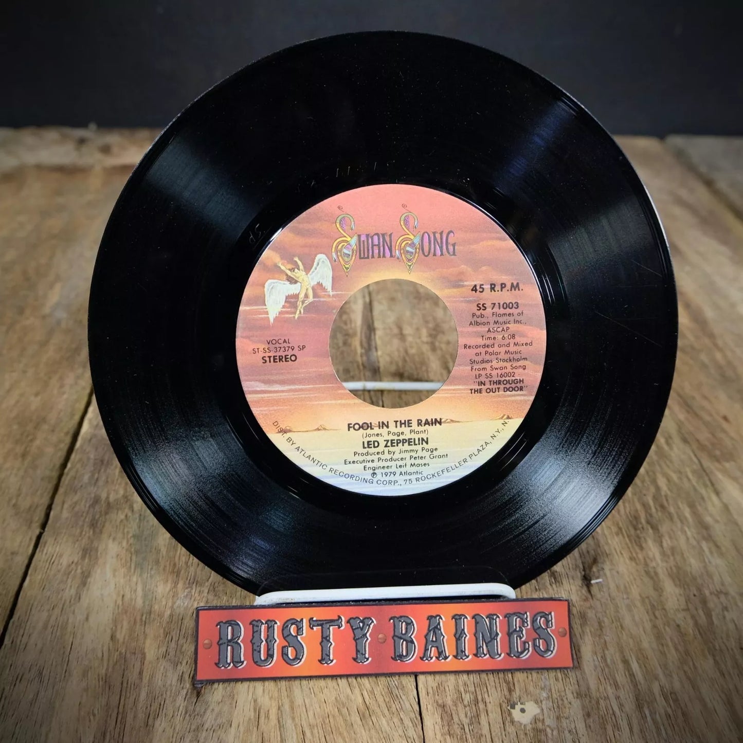 Record 7" Single, Led Zeppelin, Fool in the Rain