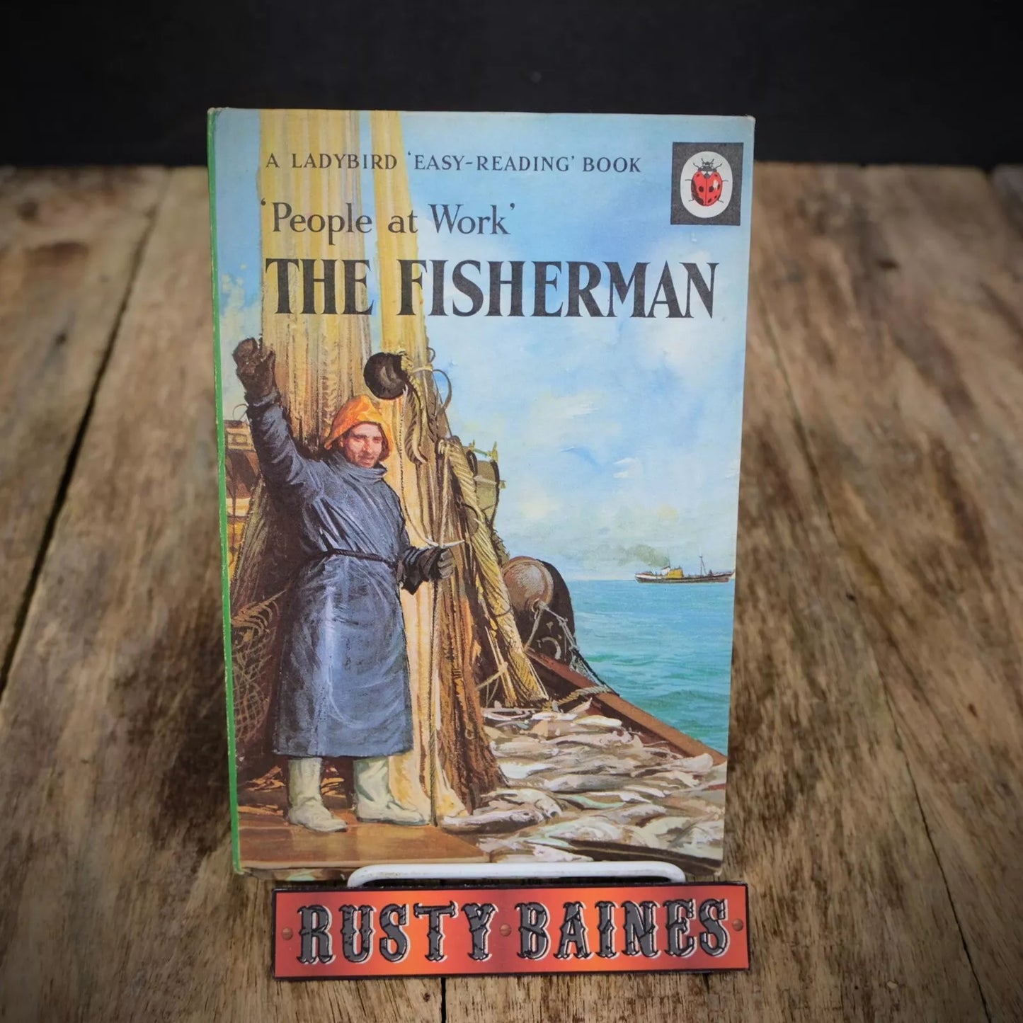 Vintage Ladybird Book, People at Work, The Fisherman, 2'6 Issue, Matt