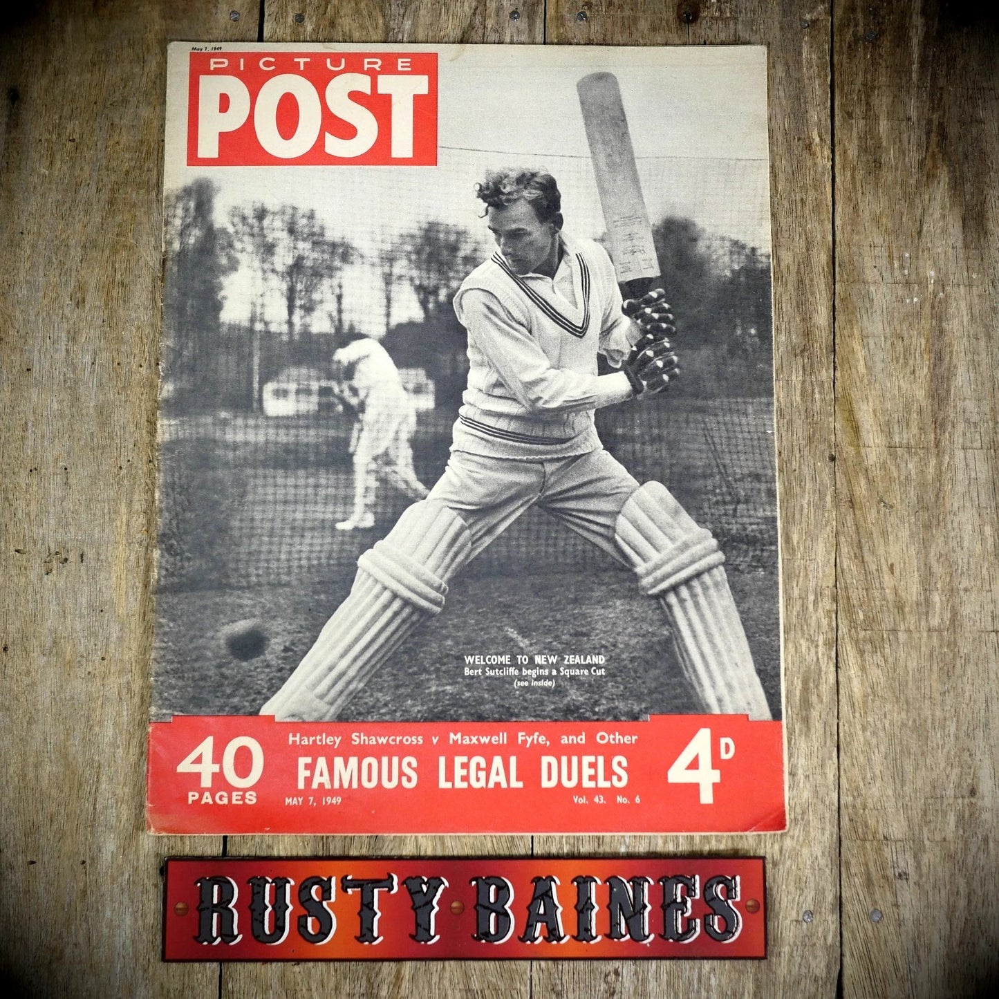 Picture Post 7 May 1949 Bert Hardy Cricket, Pope Pius XII, Erwin Blumenfeld
