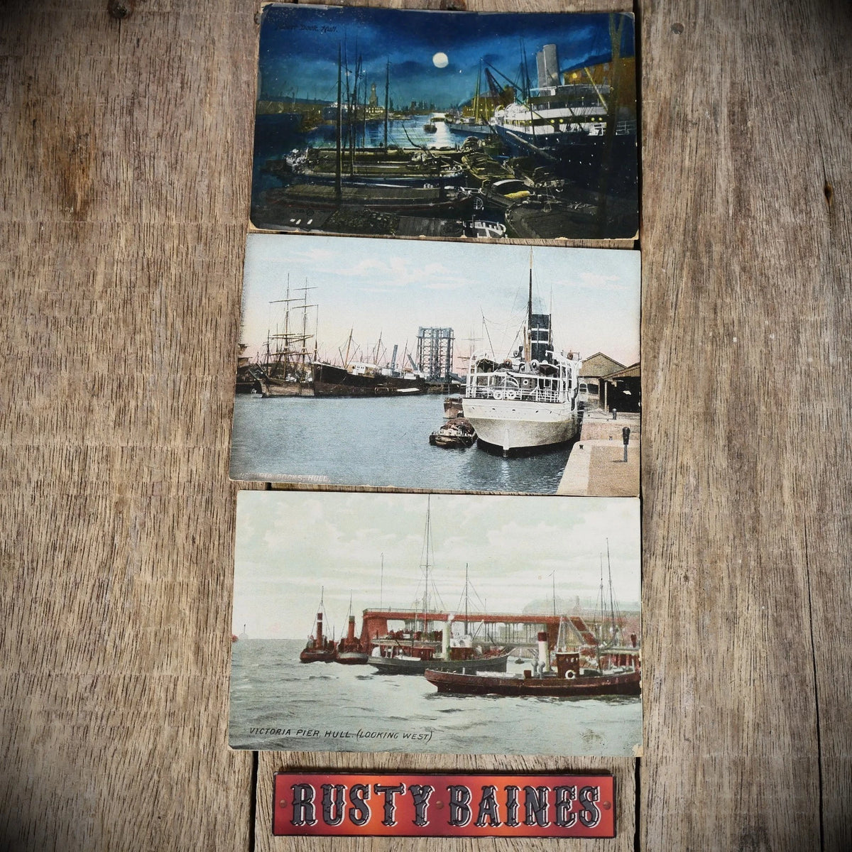 Postcards x3 Hull Shipping/Docks Interest, Early 1900s, Printed