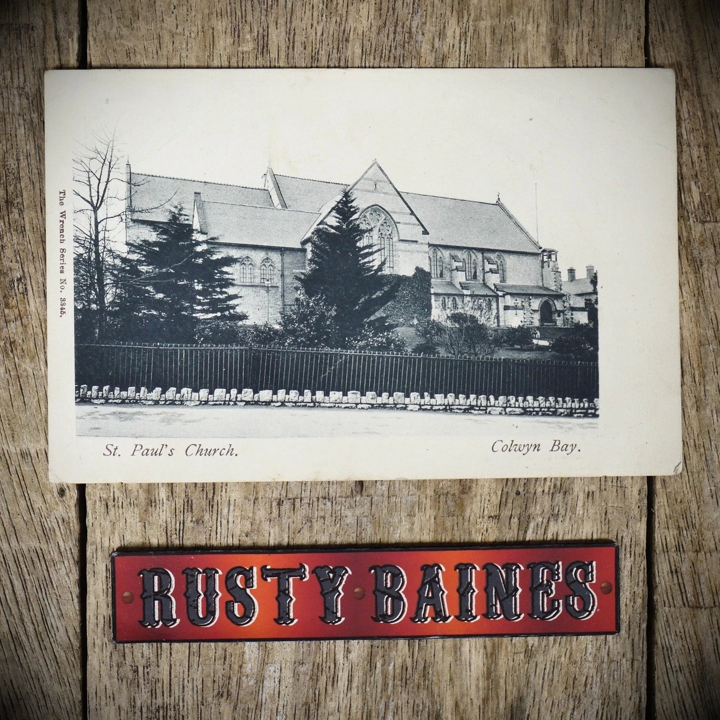 Postcard, Colwyn Bay Wales, St Paul's Church 1909, Printed