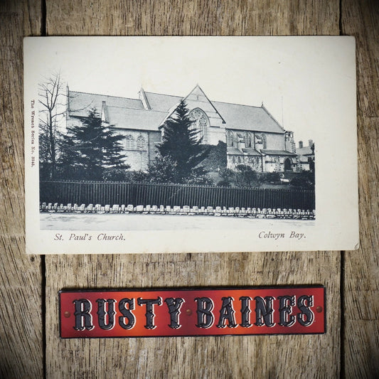 Postcard, Colwyn Bay Wales, St Paul's Church 1909, Printed