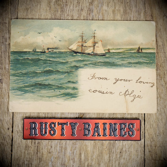 Postcard, Shipping, Historic Sail Boat, Chromo Litho