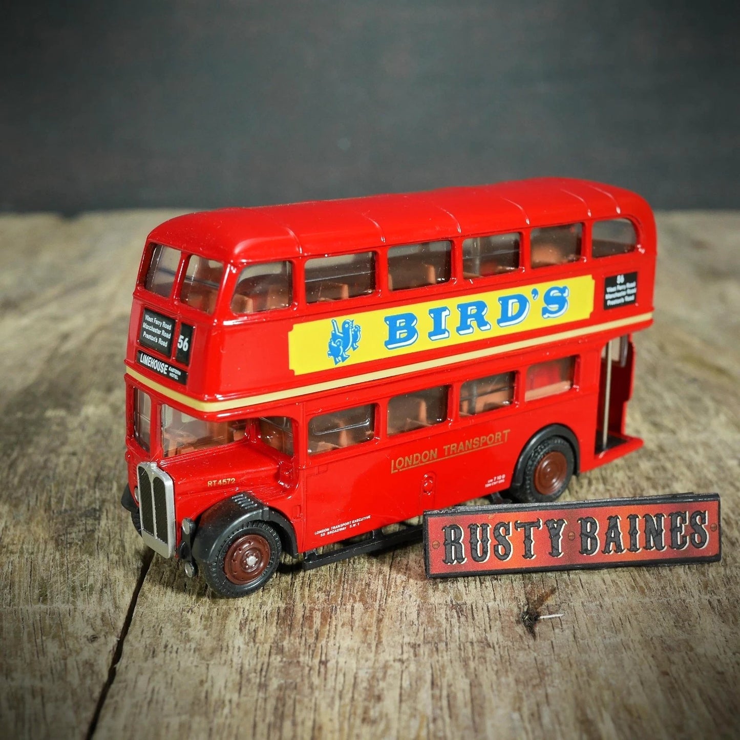 EFE 1/76 Scale London Transport AEC Double Decker Bus, Bird's Custard, Boxed