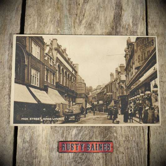 Postcard, Kings Lynn High Street, Jay em Jay, Printed