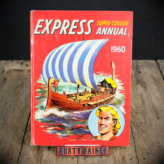 Express Super Colour Annual 1960, Beaverbrook Advernture Comic Hardcover