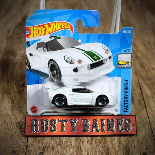 Hot Wheels, Lotus Sport Elise, Pearl White Metallic, Factory Fresh, Short Card