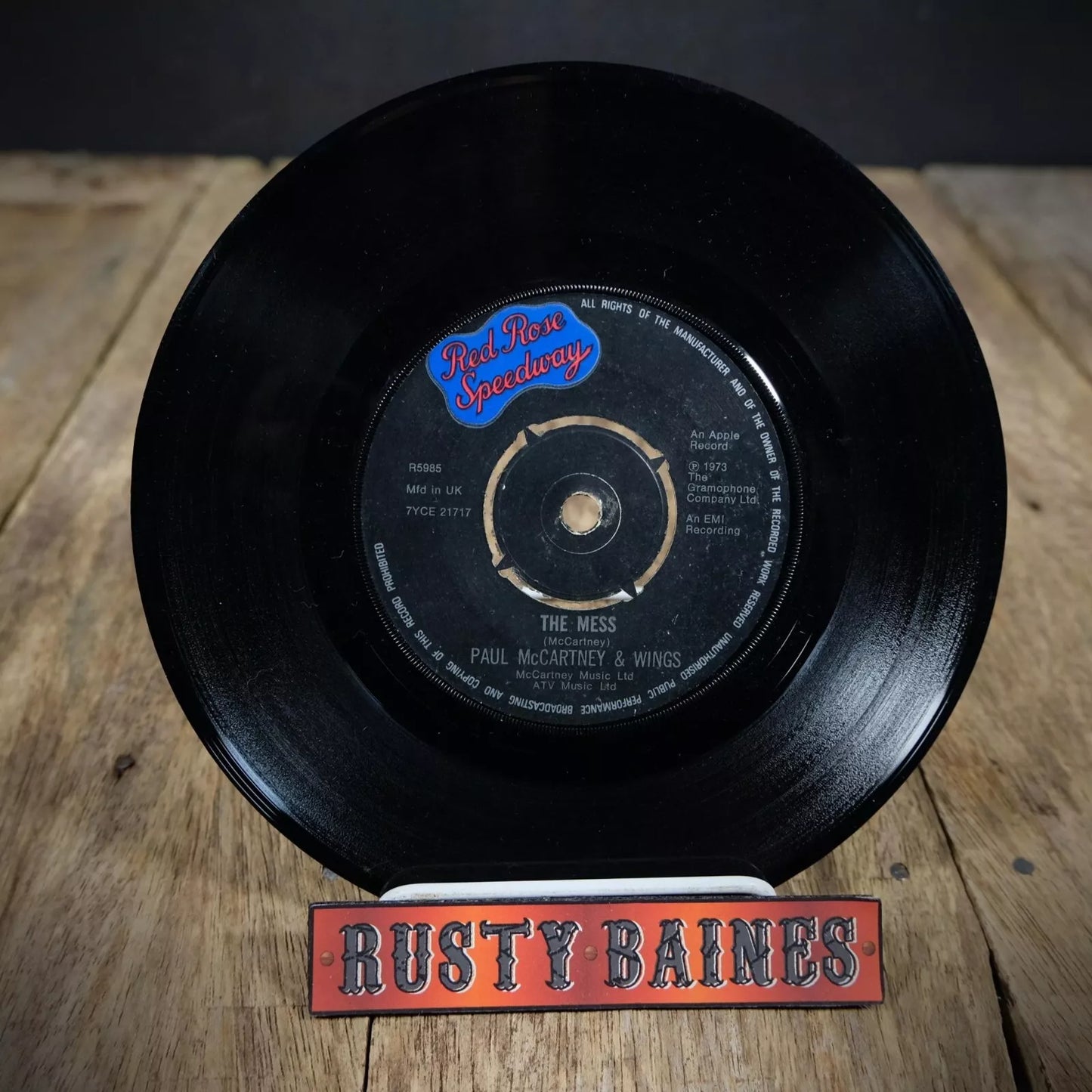 Record 7" Single, Paul McCartney The Mess/My Love