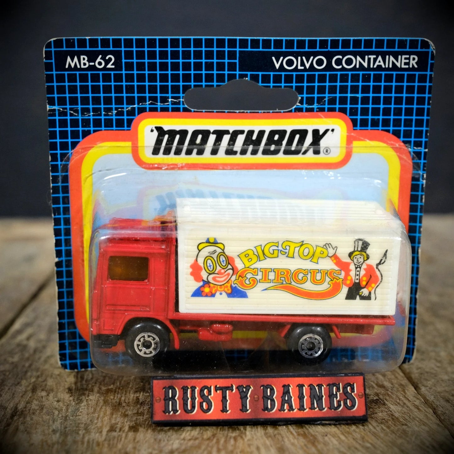 Matchbox Volvo Container Lorry Truck, MB62, Big Top Circus