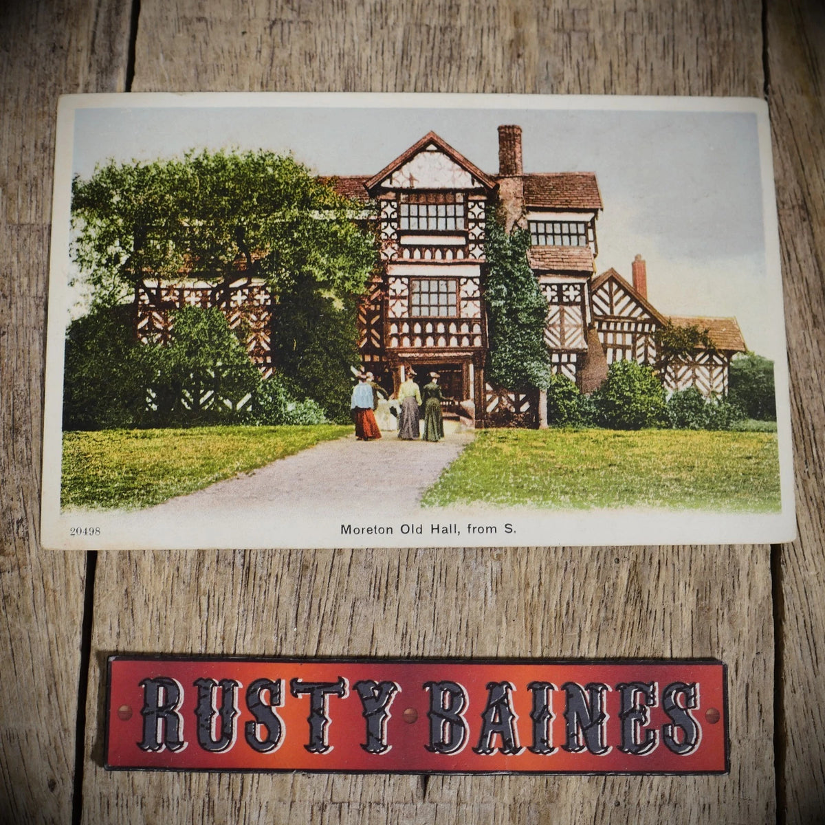 Postcard, Moreton Old Hall, 1909 Printed