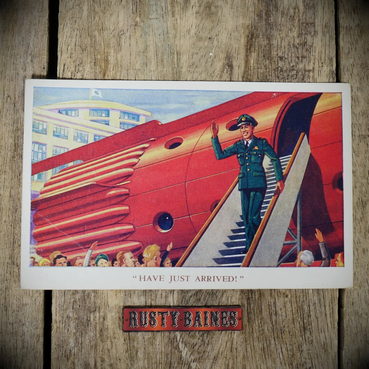 Postcard, Dan Dare, Just Arrived, Space Rocket, Valentine