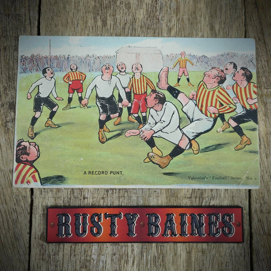 Postcard, Comic, 1904, Football Punt, Valentine Series