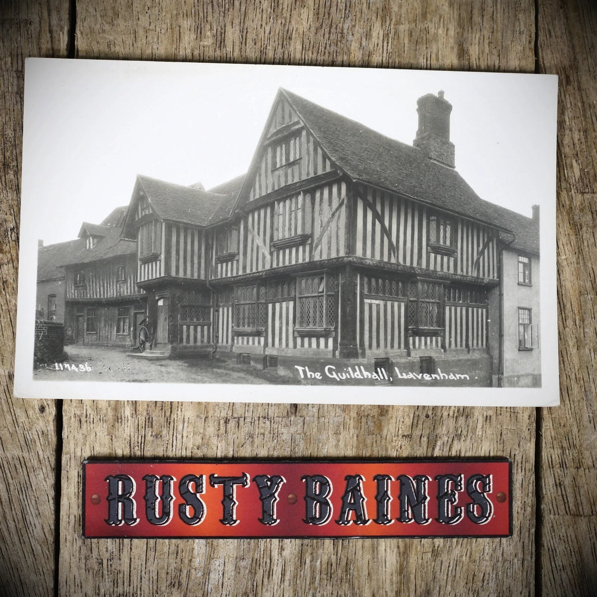 Postcard, Lavenham Guildhall, Timber Frame Building, Real Photo